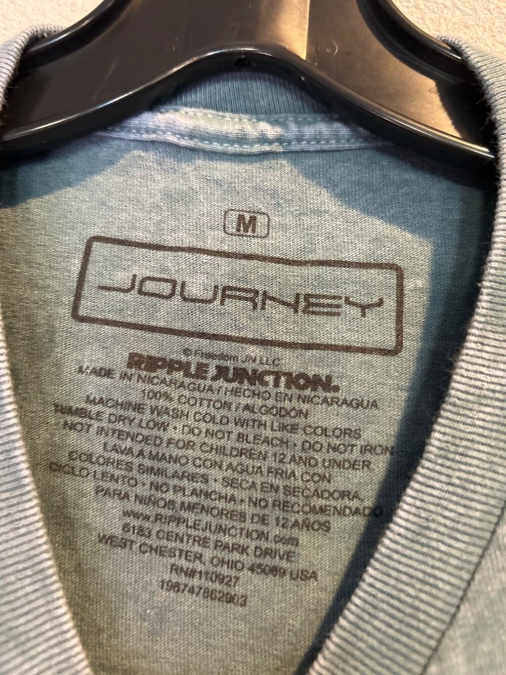 Journey Frontiers 1983 Band T Shirt MEDIUM Ripple Junction Double Sided Tour Tee - Picture 2 of 3
